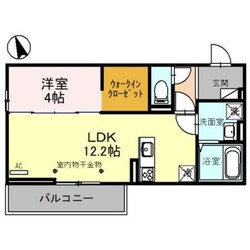 Ｄ－ＲＯＯＭ三河町の物件間取画像